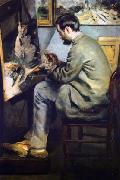 Pierre Auguste Renoir Portrait of Jean Frederic Bazille oil on canvas